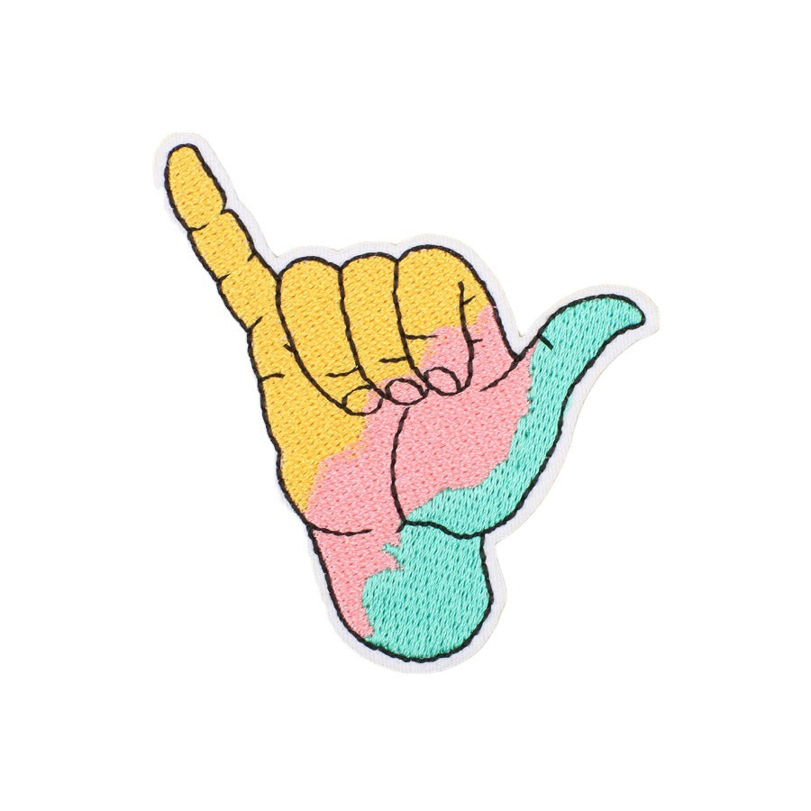 Wholesale New Summer Waves Embroidery Cloth Sticker